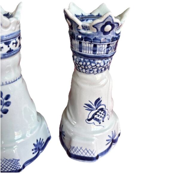 Royal Copenhagen Porcelain Three Kings Magi Wise Men Candle Holders Denmark FLAW - Picture 10 of 15